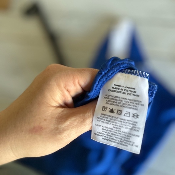 Nike Dri-Fit Large Blue and white Mesh lined Shorts - Picture 8 of 8